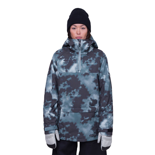 686 Women's Upton Anorak Ski and Snowboard jacket in green 