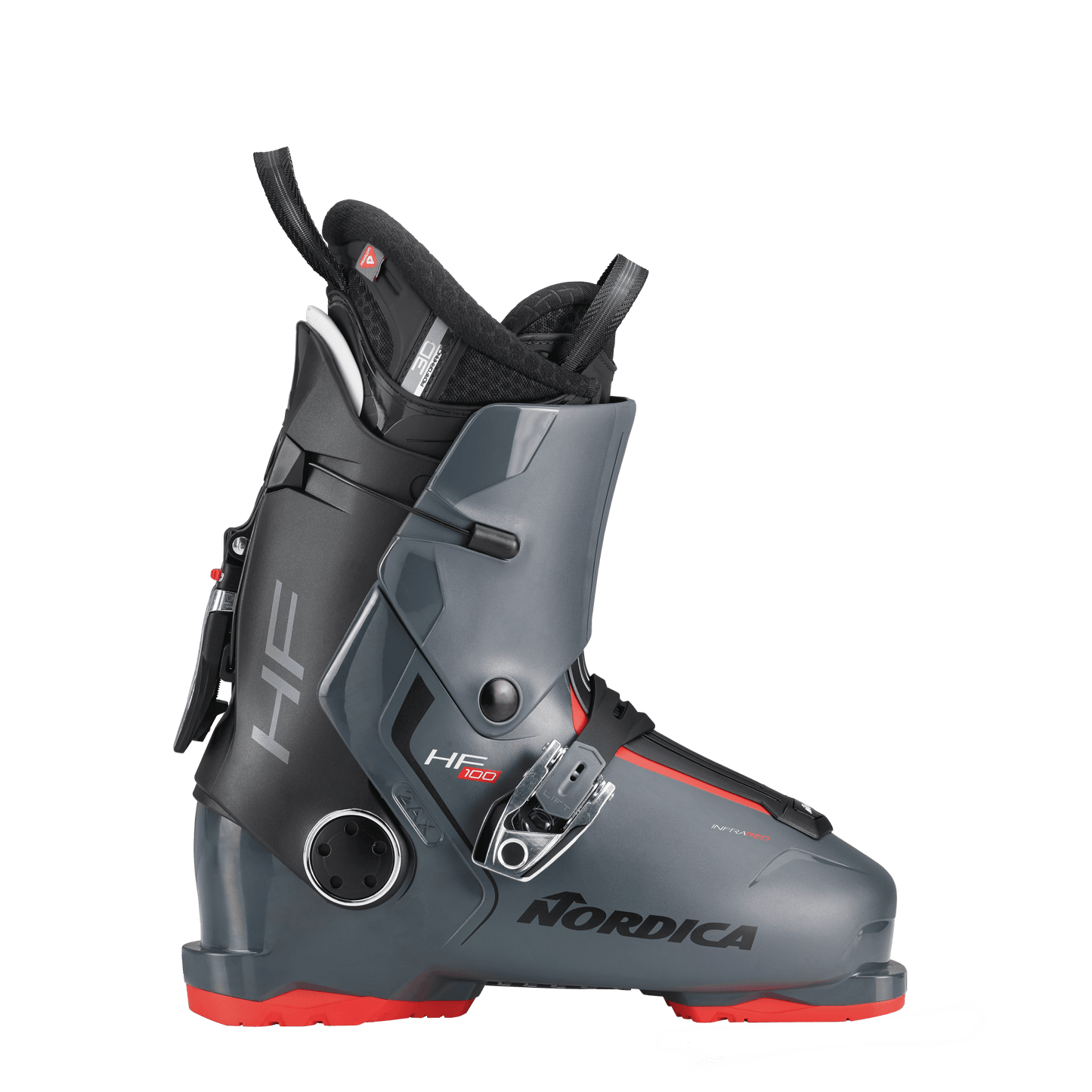 Side view of the Nordica HF 100 alpine Ski boot