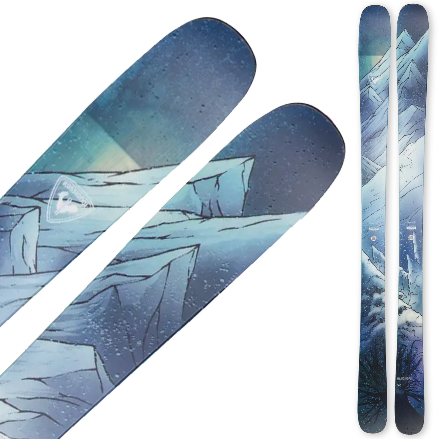 2023 rossignol blackops 98 w open women's all mountain freeride skis