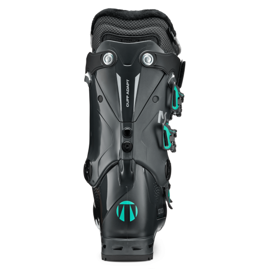 rear view of the 2023 tecnica mach sport hv 85 women's alpine ski boots
