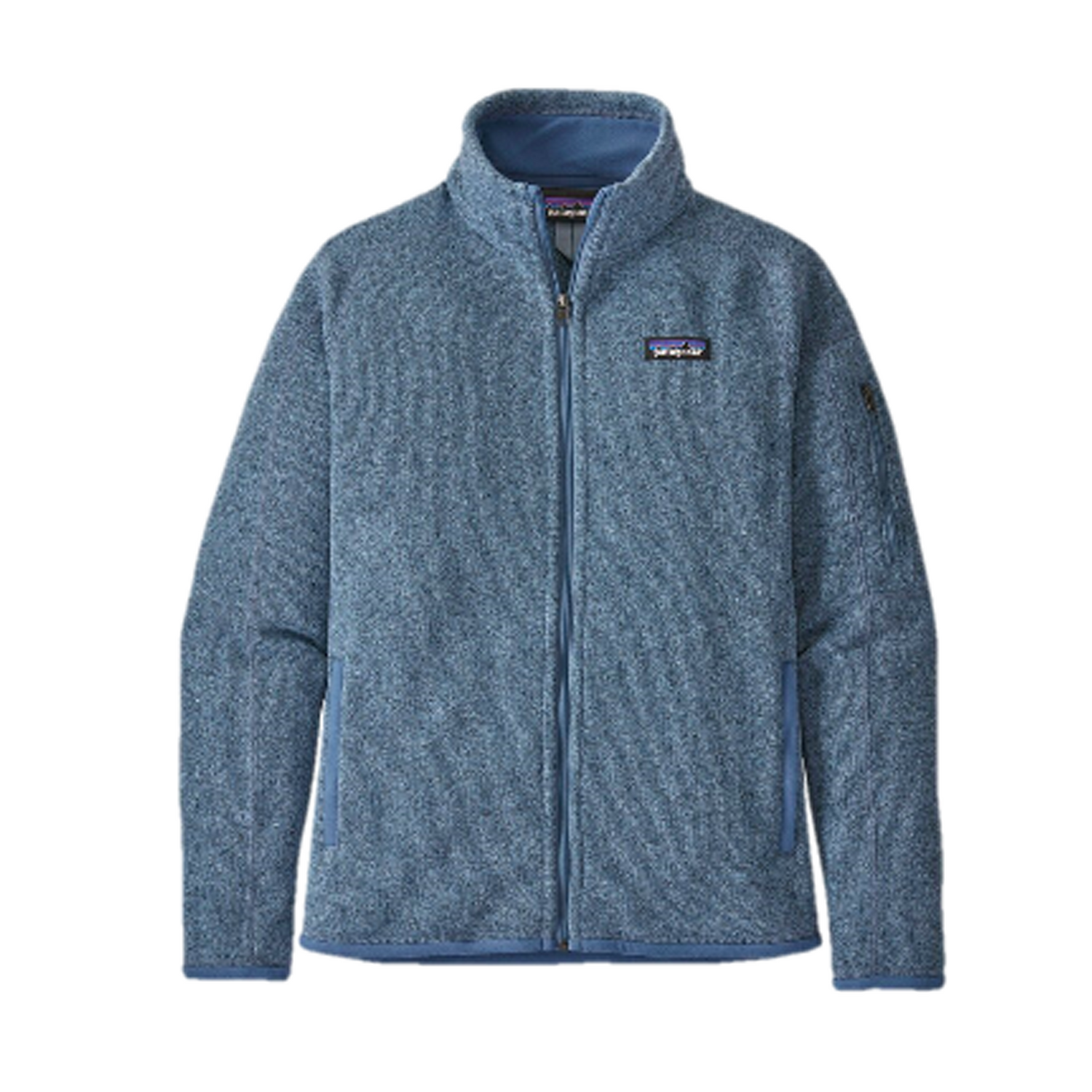 Patagonia Women's full zip fleece better sweater in the colour blue.