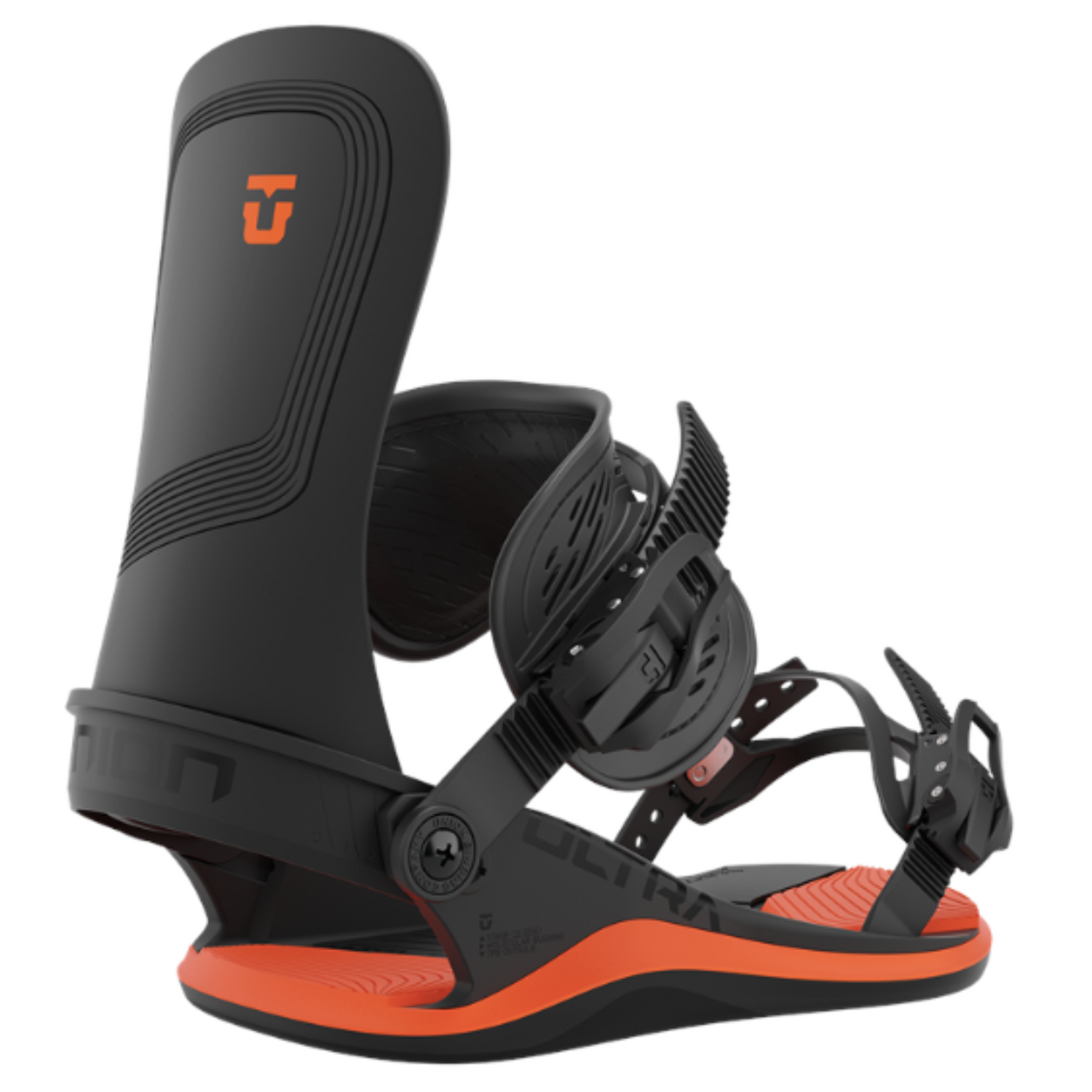 Union Ultra Snowboard Bindings in Black and Orange