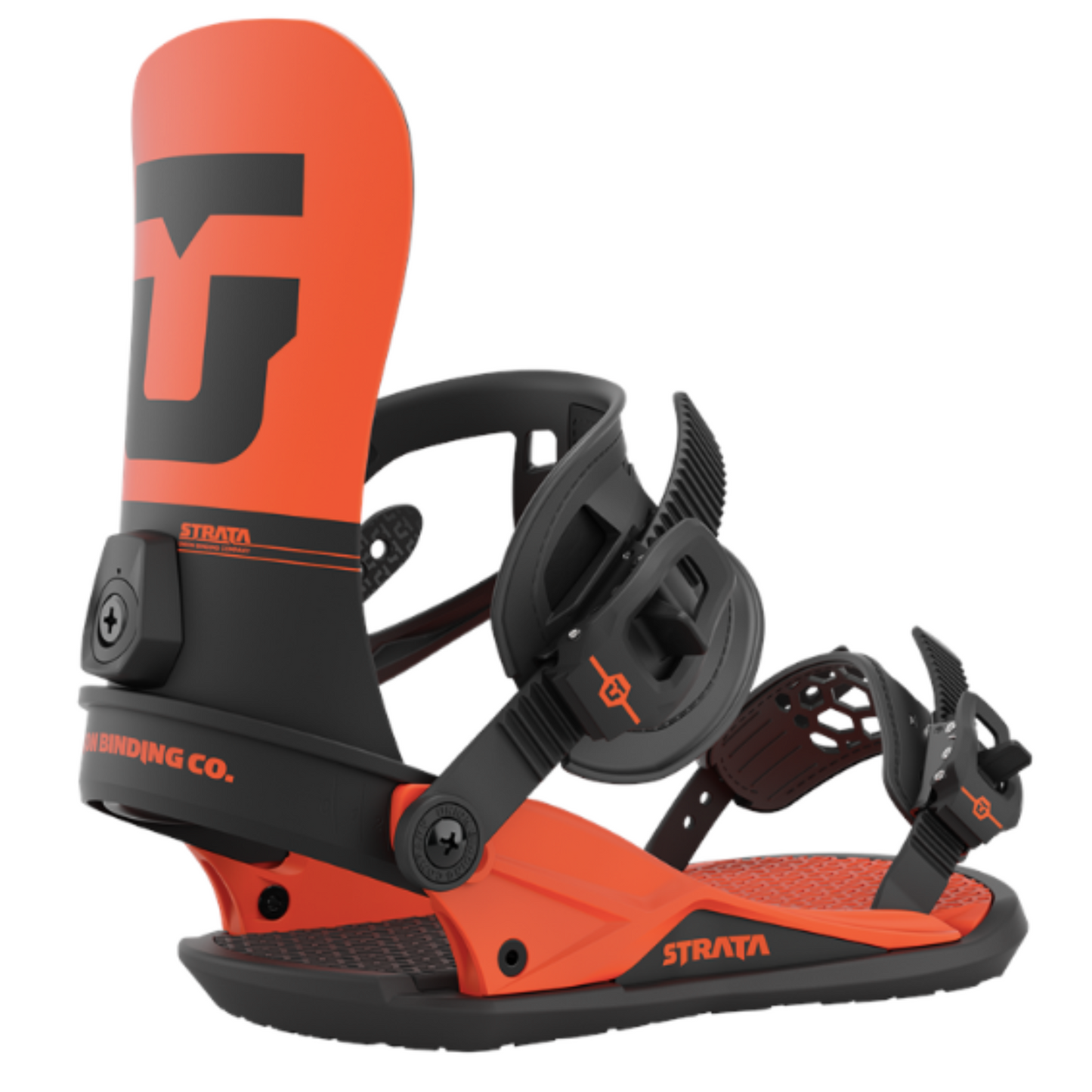 Union Strata Men's Snowboard Bindings in Orange