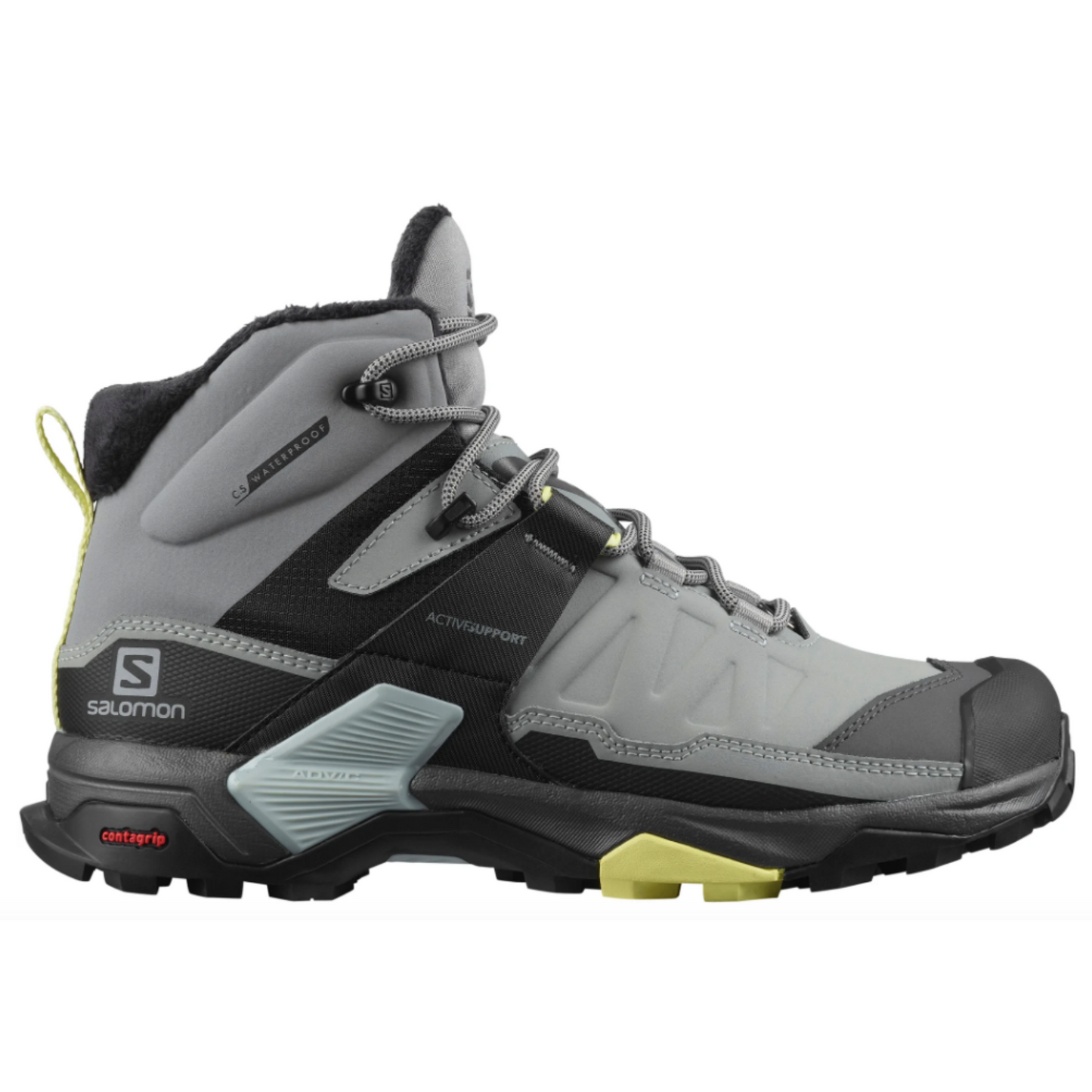 Salomon Women's X Ultra 4 Mid Winter Boots in grey and black