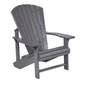 C.R.P. Upright Adirondack Chair In Slate Grey