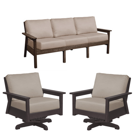 Tofino Sofa and Two Swivel Chairs
