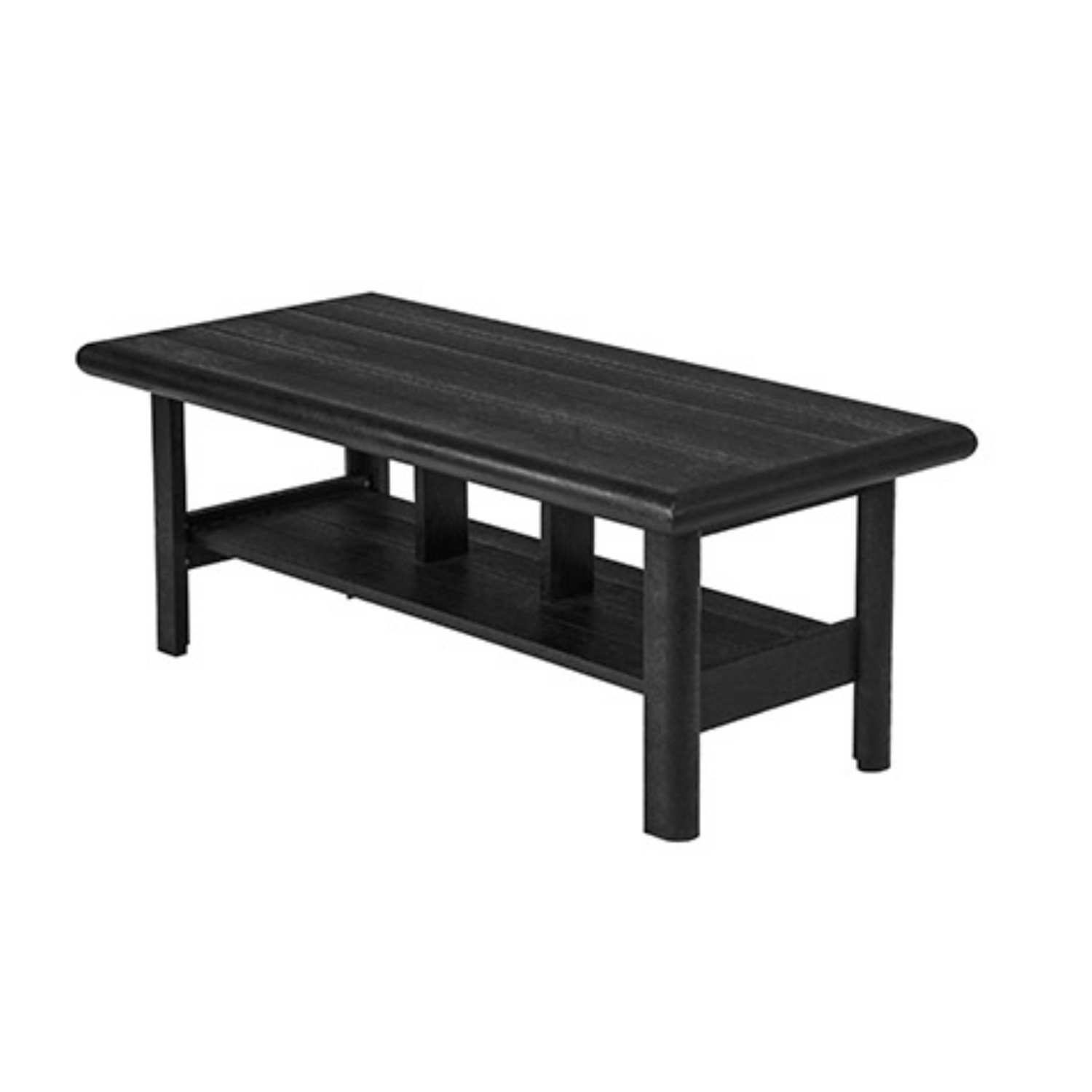 C.R. Plastics Stratford Outdoor Coffee Table In Black