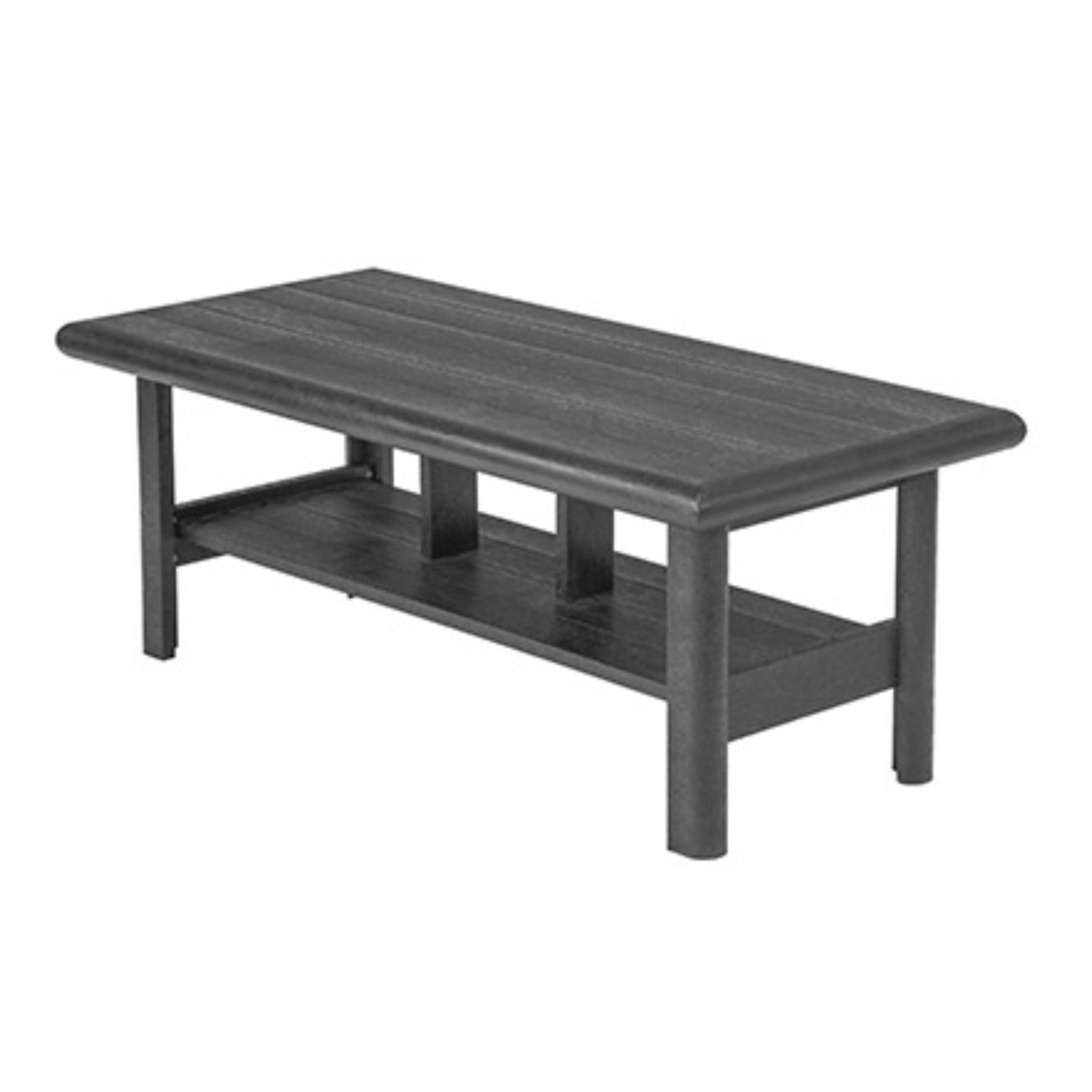 C.R. Plastics Stratford Outdoor Coffee Table In Slate Grey