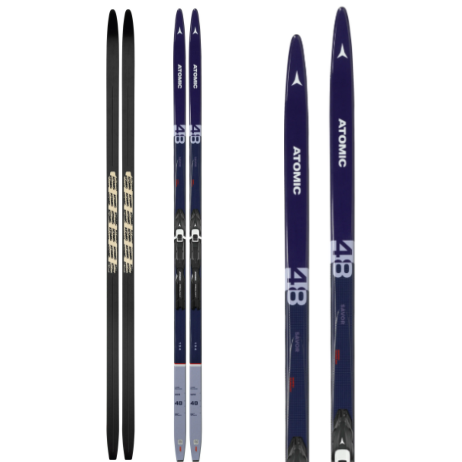 Atomic Savor 48 Skintec Sunshine and Ski Cross Country Skis