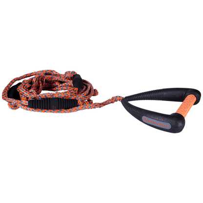 Hyperlite 25' Pro Surf Rope with Handle in Orange