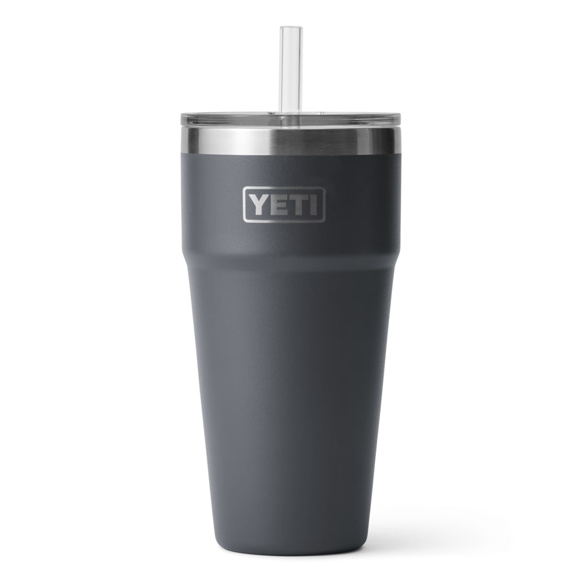 Yeti Rambler 26oz Straw cup in Charcoal