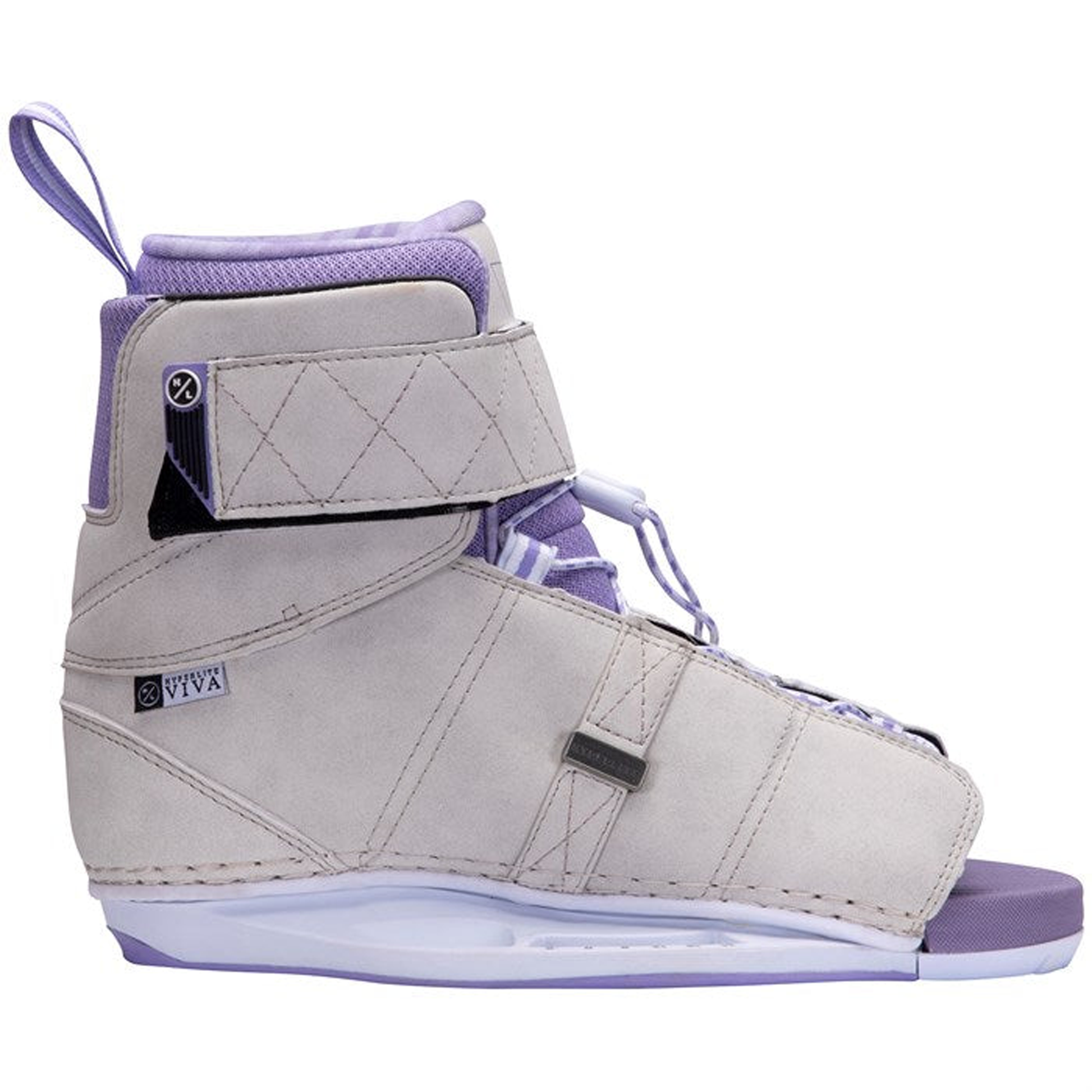 Side view of the Hyperlite Viva Wakeboard binding