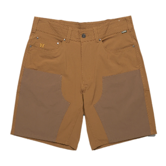 Men's Howler Brothers Waterman's Work Shorts in colour tan.