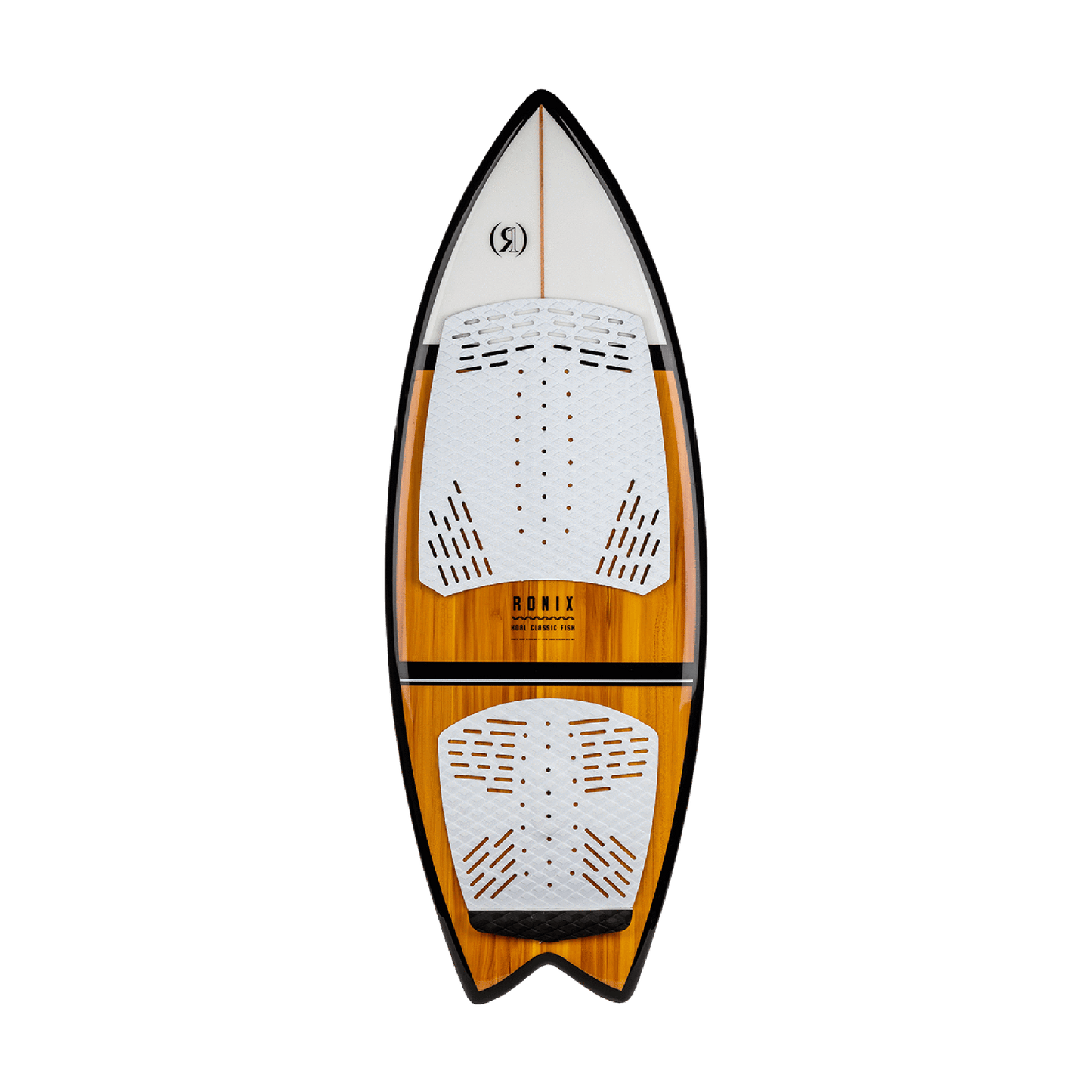 top view of the Ronix Koal Classic Fish wake surf board