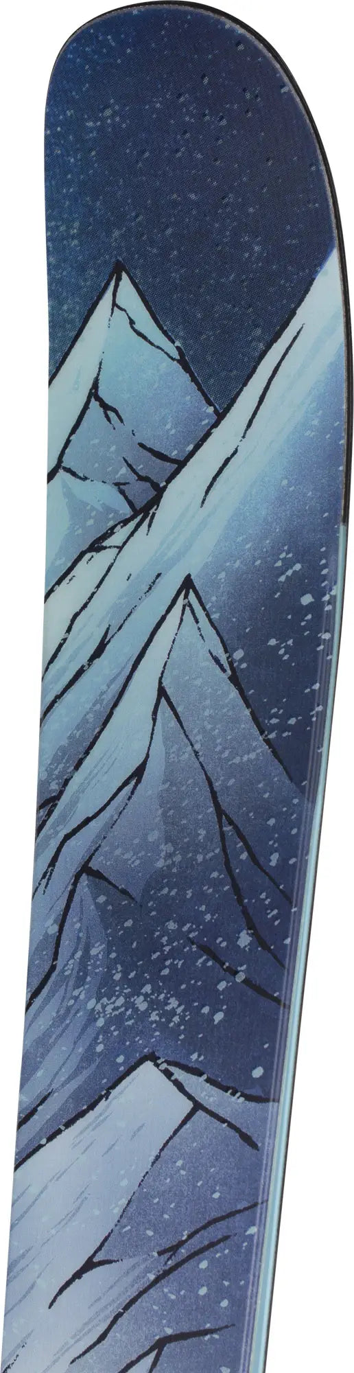 tip of the 2023 rossignol blackops 98 w open women's all mountain freeride skis