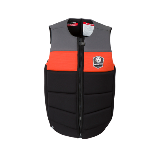 Men's Tidal LTD Vest in colours grey, black, and orange.