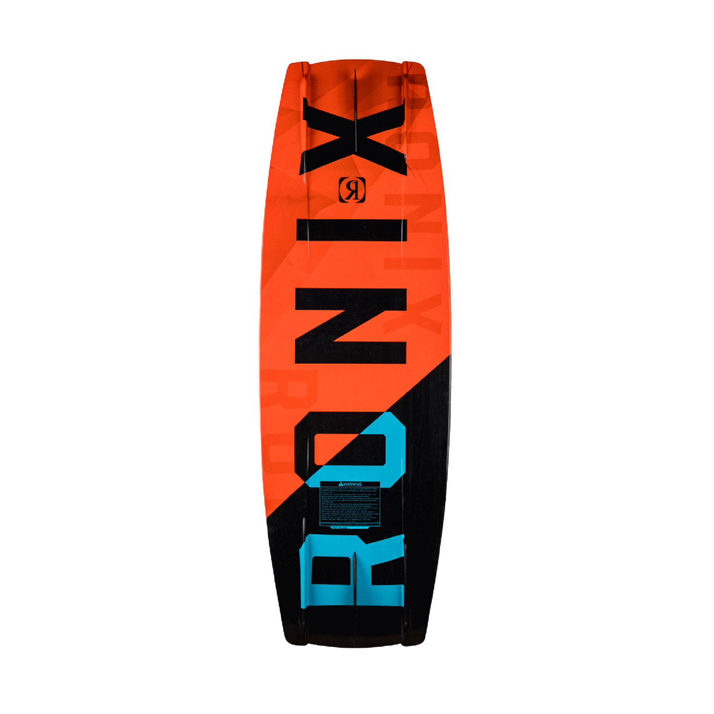 bottom view of the boys Ronix Vault wake board