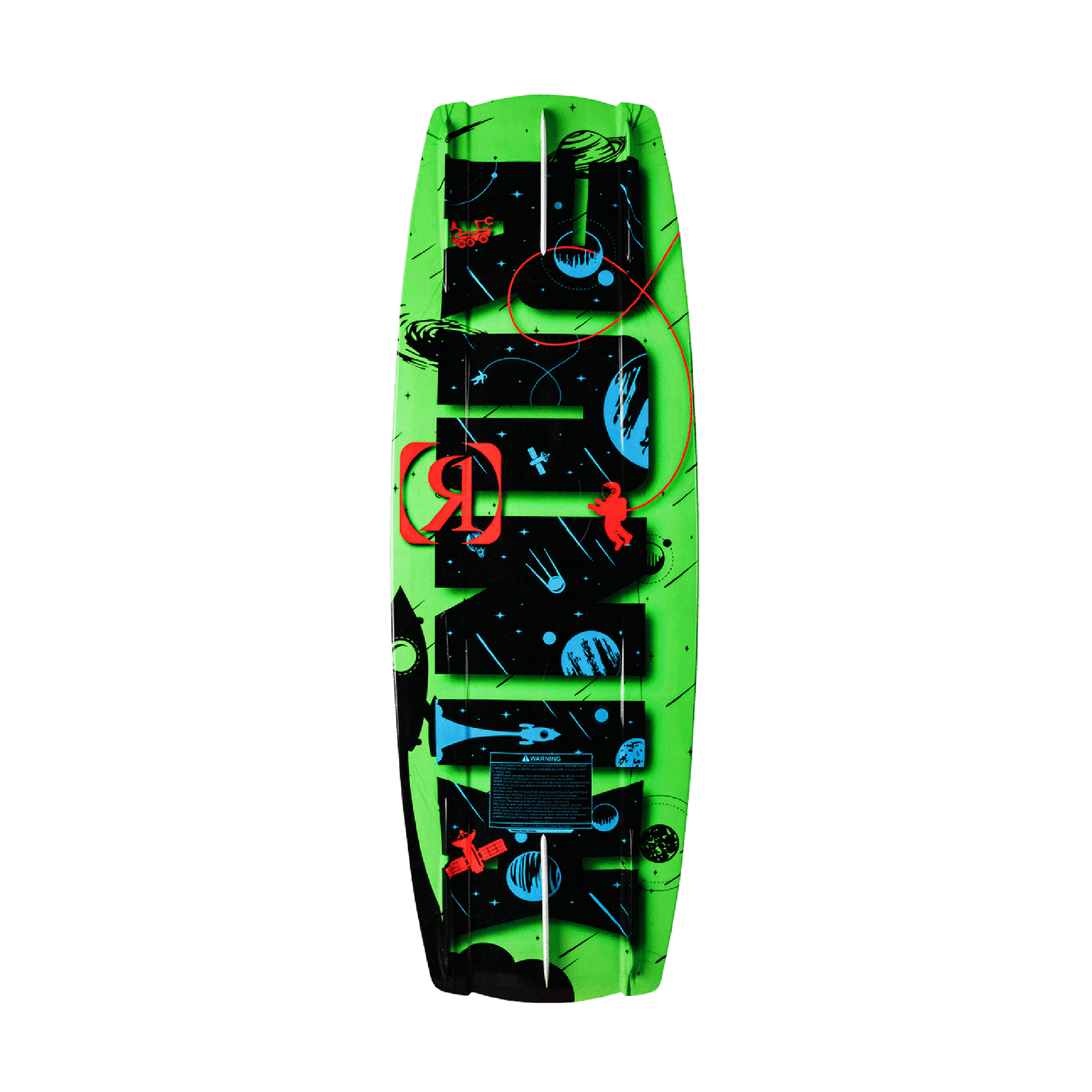 bottom view of the Ronix Vision kids Wakeboard