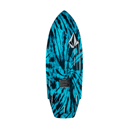 bottom view of the Ronix Volcom Sea Captain wake surf board