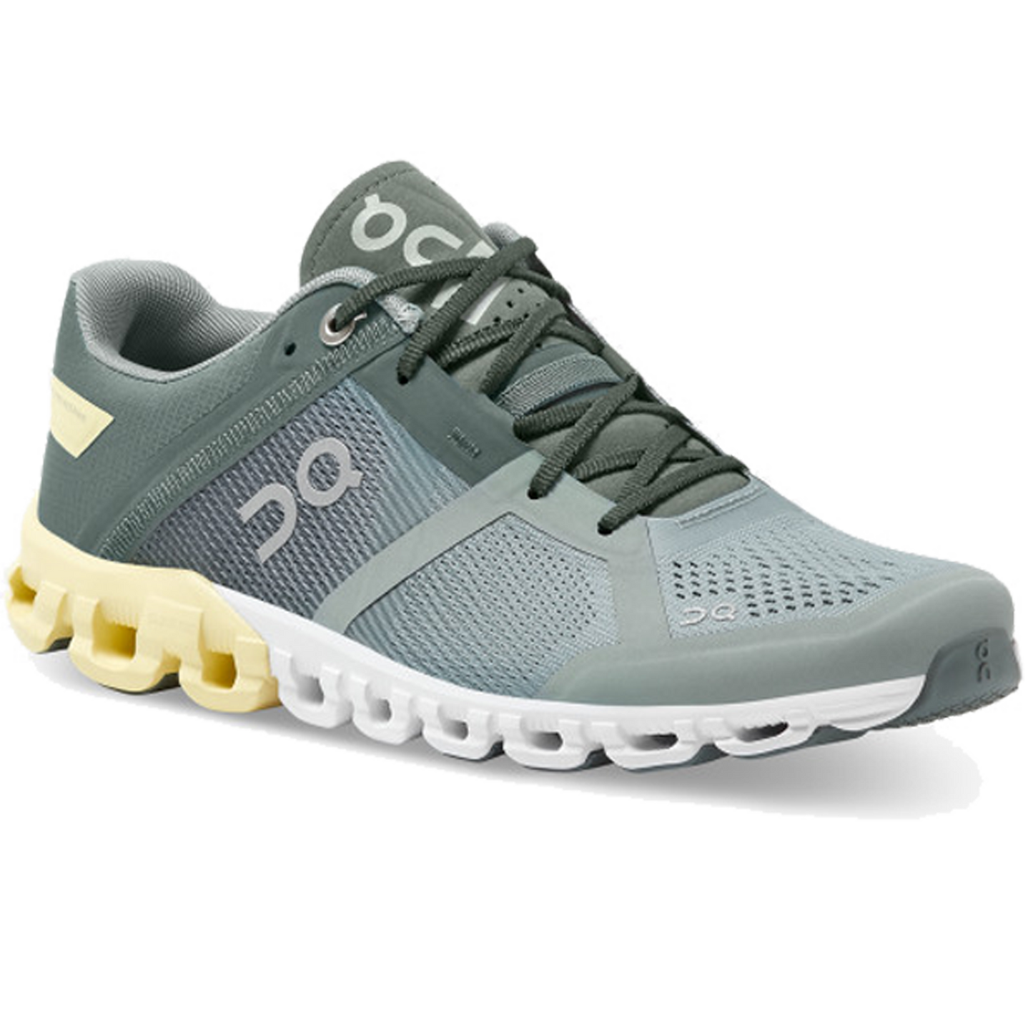 The Women's On Cloudflow running shoes in the colour sea/limelight